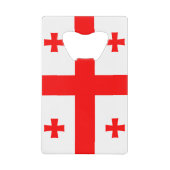 Drapeau de la Géorgie (pays) CreditCard Bottle Ope (Devant)