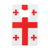 Drapeau de la Géorgie (pays) CreditCard Bottle Ope (Dos)