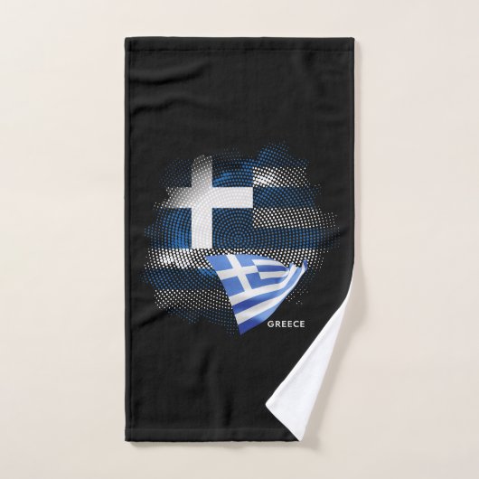 Drapeau de la Grèce (Serviette à main)