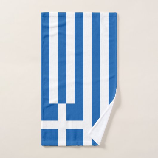 Drapeau de la Grèce (Serviette à main)