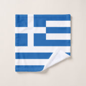 Drapeau de la Grèce (Gant de toilette)