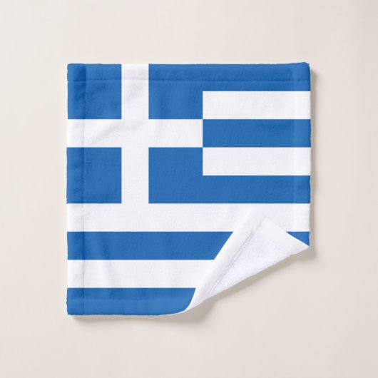 Drapeau de la Grèce (Gant de toilette)