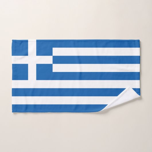 Drapeau de la Grèce (Serviette à main)