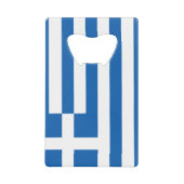 Drapeau de la Grèce Carte de crédit Ouverture de b (Devant)