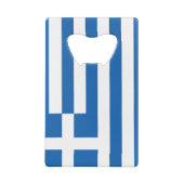 Drapeau de la Grèce Carte de crédit Ouverture de b (Dos)