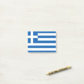 Drapeau de la Grèce Post-it® Notes (Sur un bureau)