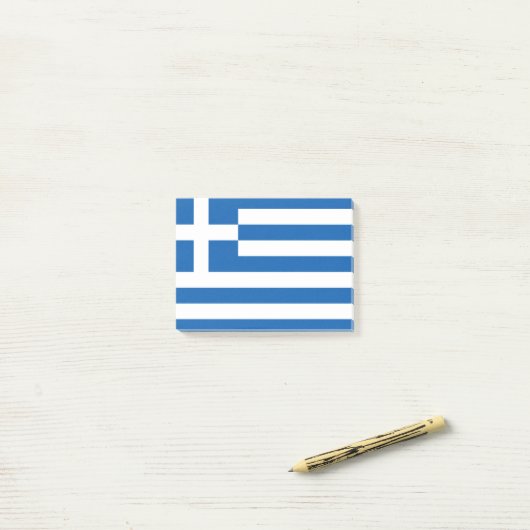 Drapeau de la Grèce Post-it® Notes (Sur un bureau)