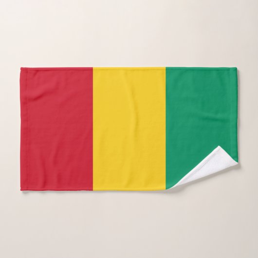 Drapeau de la Guinée (Serviette à main)