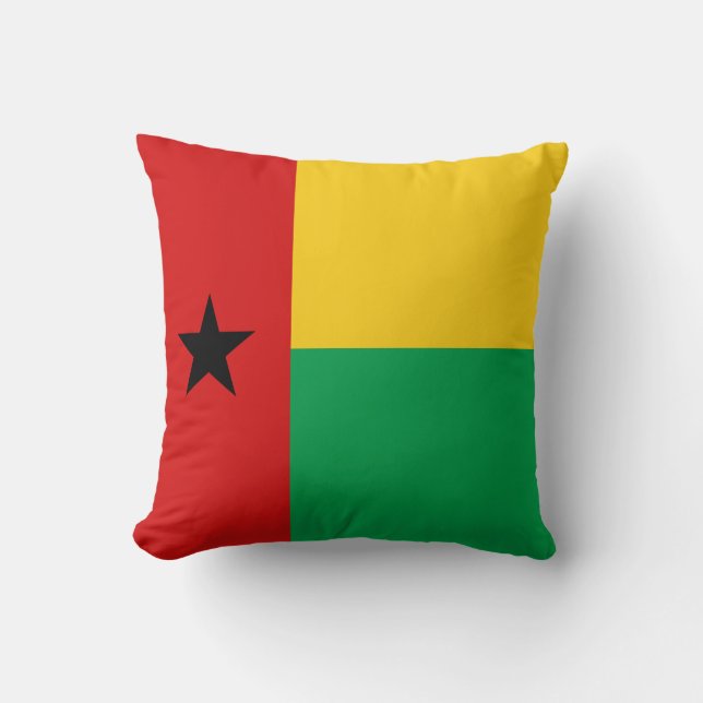 Drapeau de la Guinée-Bissau x Coussin de drapeau (Recto)