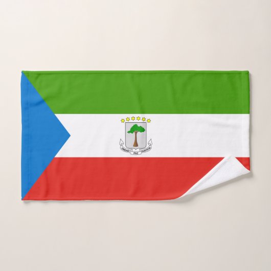 Drapeau de la Guinée équatoriale (Serviette à main)
