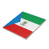 Drapeau de la Guinée Équatoriale Carreau de cérami (Côté)