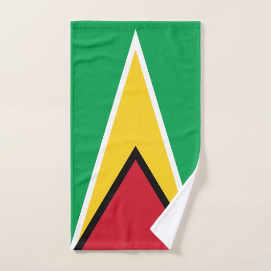 Drapeau de la Guyane (Serviette à main)