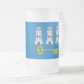 Drapeau de La Havane, Cuba Gelée Beer Mug (Devant droit)