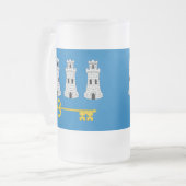 Drapeau de La Havane, Cuba Gelée Beer Mug (Devant gauche)