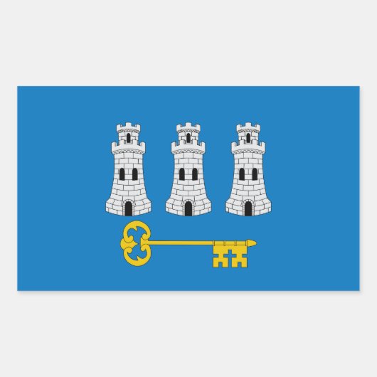 Drapeau de La Havane, Cuba Sticker rectangulaire (Devant)