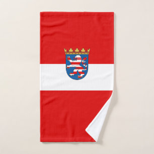 Drapeau de la Hesse serviette à main