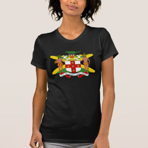 Drapeau de la Jamaïque Armoiries Mode T-shirt