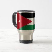 Drapeau de la Jordanie Voyage / Mug Commuter (Devant gauche)