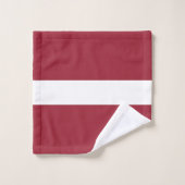 Drapeau de la Lettonie (Gant de toilette)