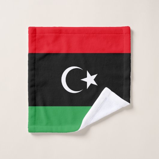 Drapeau de la Libye (Gant de toilette)