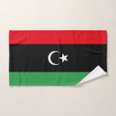 Drapeau de la Libye (Serviette à main)