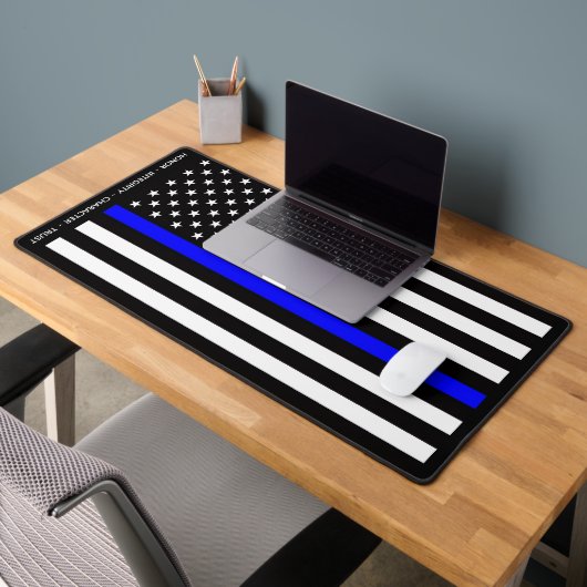 Drapeau de la ligne bleue mince (États-Unis) (Bureau 2)