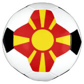 Drapeau de la Macédoine du Nord (Tourné)