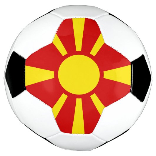 Drapeau de la Macédoine du Nord (Tourné)