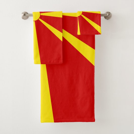 Drapeau de la Macédoine du Nord (En situation)