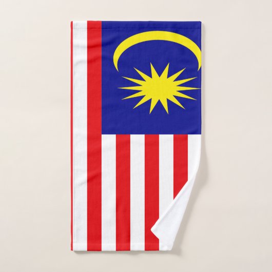 Drapeau de la Malaisie (Serviette à main)