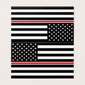 Drapeau de la mince ligne rouge : Mémorial des hér (Outside Unfolded)