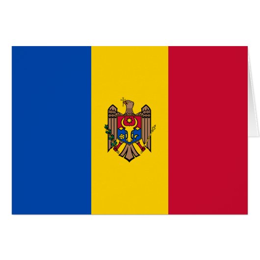 Drapeau de la Moldavie (Devant horizontal)