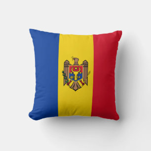 Drapeau de la Moldavie x Coussin de drapeau
