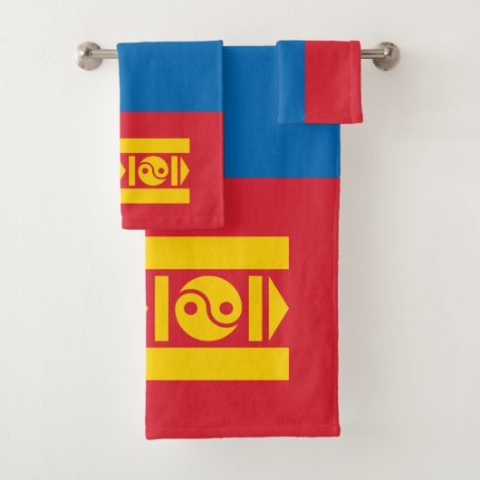 Drapeau de la Mongolie (En situation)