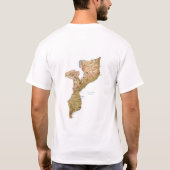 Drapeau de la Mozambique + Carte + T-shirt des (Dos)