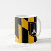 Drapeau de la Mug de café Baltimore (Devant droit)
