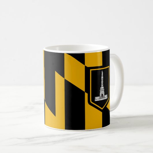 Drapeau de la Mug de café Baltimore (Devant droit)