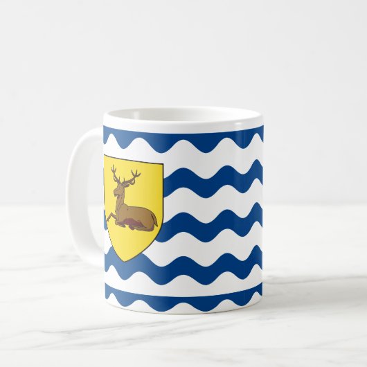 Drapeau de la Mug de café Hertfordshire (Devant gauche)