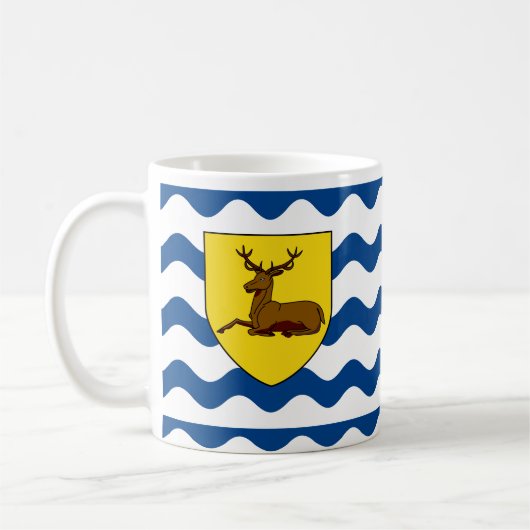 Drapeau de la Mug de café Hertfordshire (Gauche)