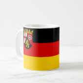 Drapeau de la Mug de café Rhénanie-Palatinat (Devant gauche)