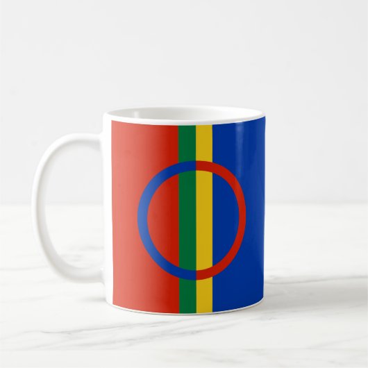 Drapeau de la Mug de café sami (Gauche)