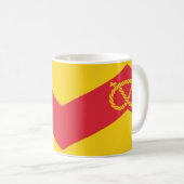 Drapeau de la Mug de café Staffordshire (Devant droit)