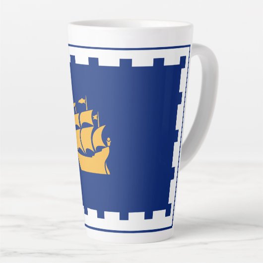 Drapeau de la Mug Latte de Québec (Angle droit)