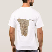 Drapeau de la Namibie et T-shirt de carte (Dos)