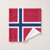 Drapeau de la Norvège (Gant de toilette)