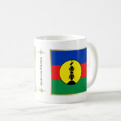 Drapeau de la Nouvelle-Calédonie + Tasse de carte (Devant droit)