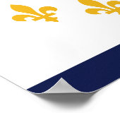 Drapeau de la Nouvelle-Orléans, affiche de Louisia (Coin)