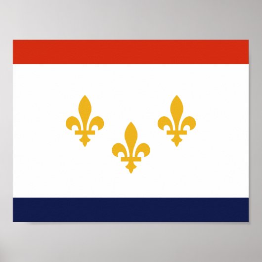 Drapeau de la Nouvelle-Orléans, affiche de Louisia (Devant)