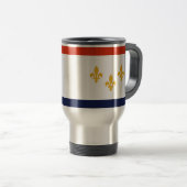 Drapeau de la Nouvelle-Orléans, Mug de voyage Loui (Devant droit)