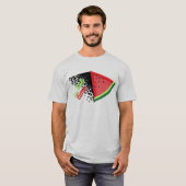 Drapeau de la palestine T-Shirt (Devant entier)